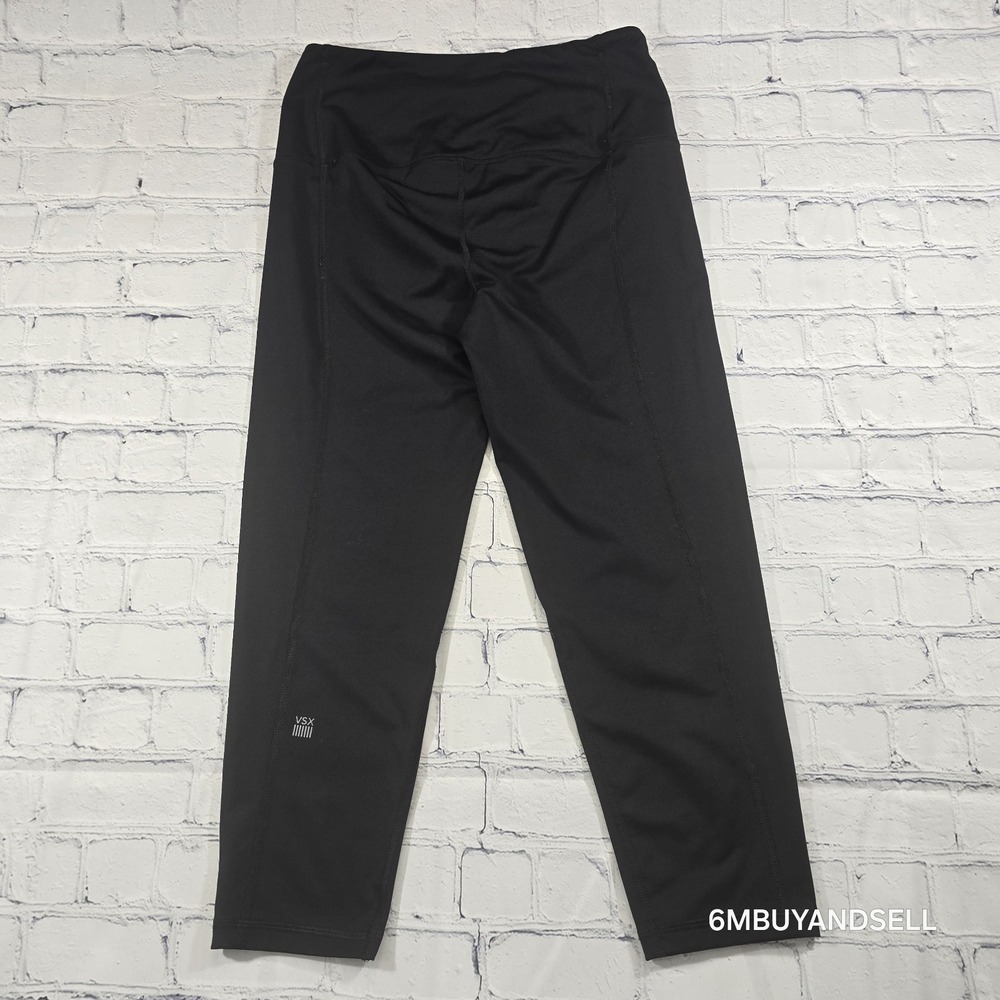 Victorias Secret VSX‎ Sport Leggings Med Black High Rise Cropped Athletic Pants